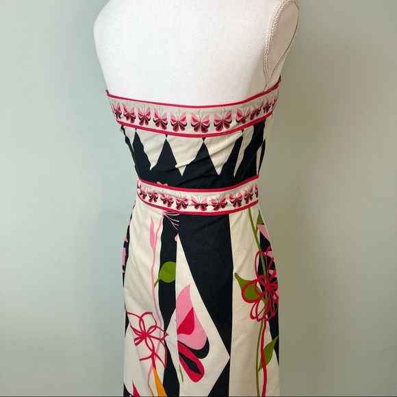 TIBI Strapless Butterfly Print Dress - Picture 9 of 13